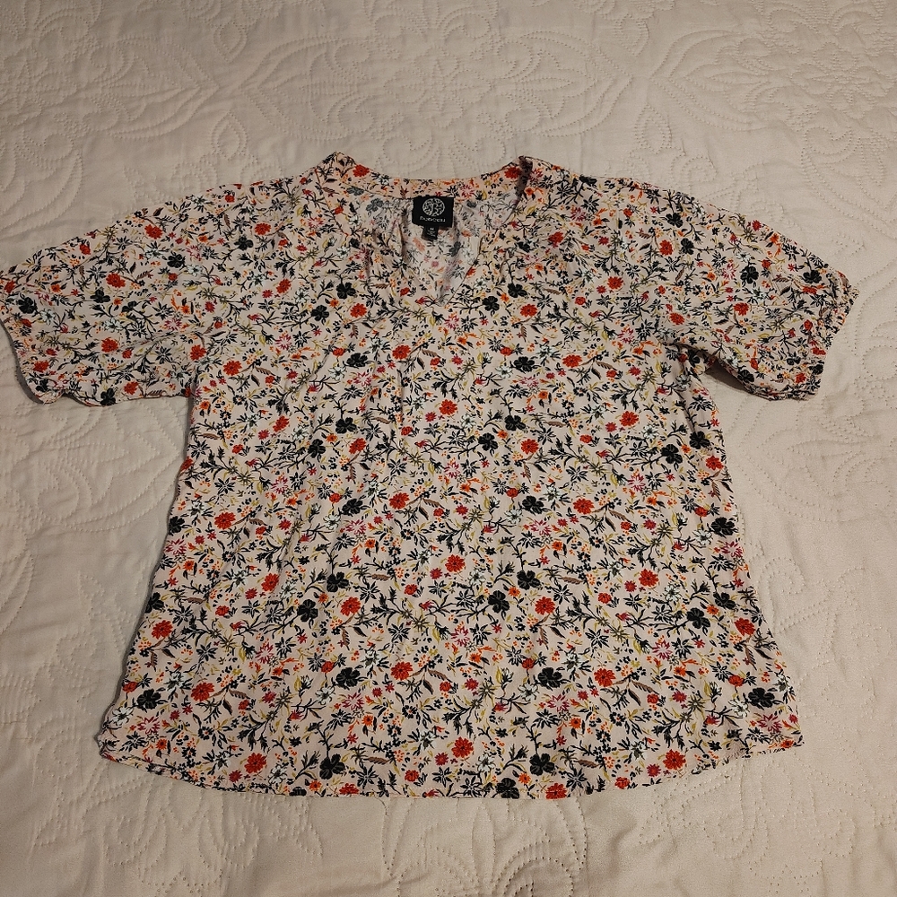 Bobeau Multicolor Floral Top
